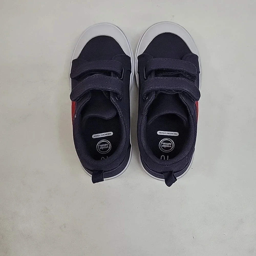 NWOB‎ Boy Wonder Nation Navy, Red & White  size 10 Sneakers Memory Foam Casual